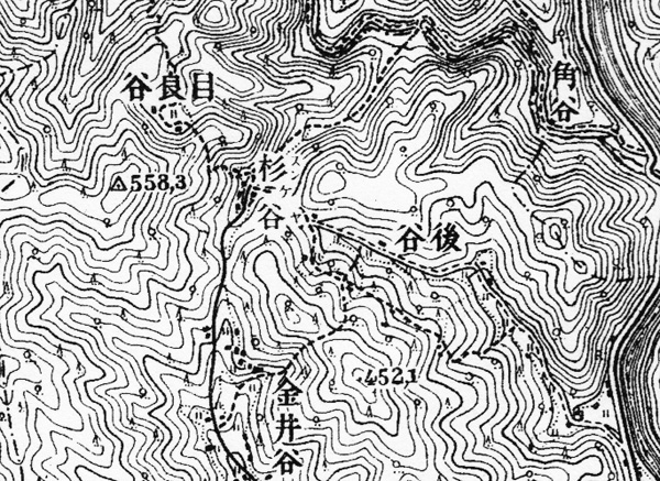 目良谷地図
